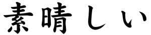 Japanese Word for Wonderful